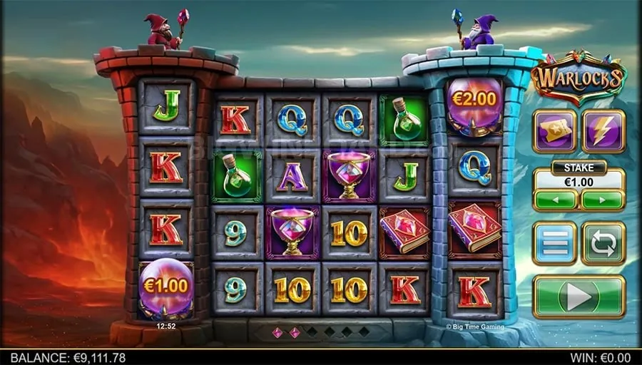 Futuristic slot machine with new game announcements